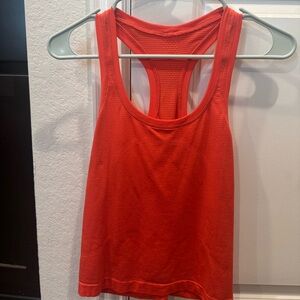 Vibrant Orange Racerback Tank Top
